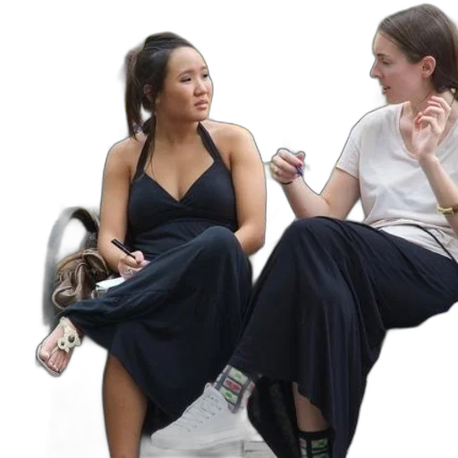 shoes, dress, staff, two transparent PNG cut-out