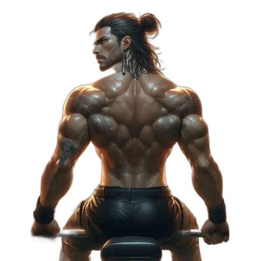 hair, concept art, fantasy art, photorealistic transparent PNG cut-out