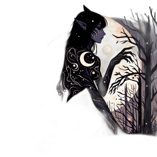 concept art, fantasy art, comic book art, watercolor transparent PNG cut-out