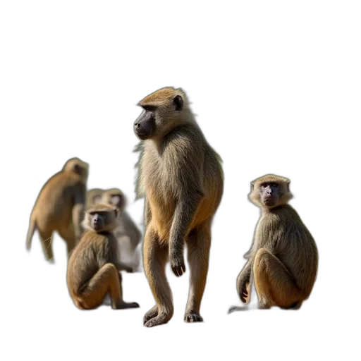 staff, animal, concept art, 3d render transparent PNG cut-out
