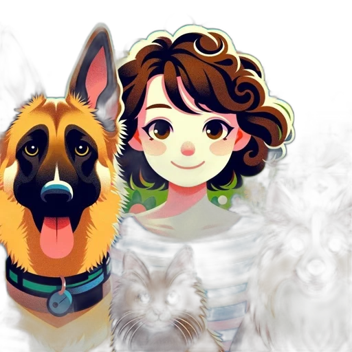 animal, anime, cartoon, concept art transparent PNG cut-out