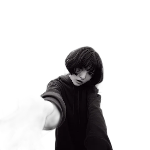 weapon, jacket, face, creature transparent PNG cut-out