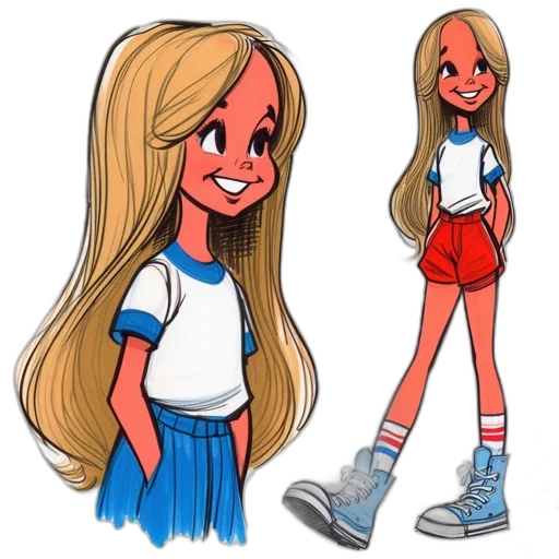 dress, hair, cartoon, concept art transparent PNG cut-out