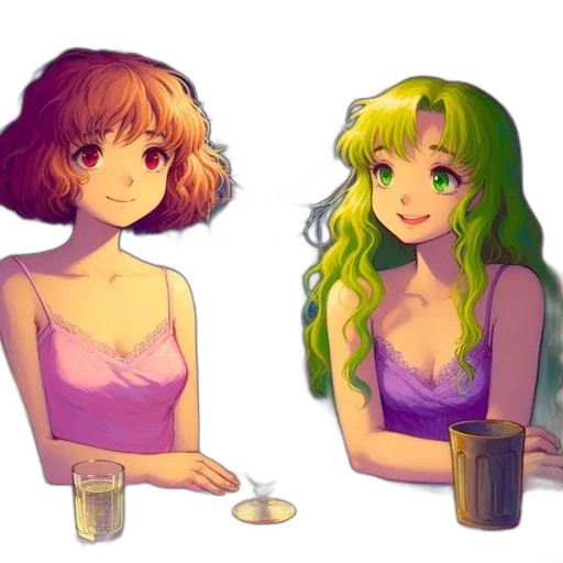 pixel art, watercolor, concept art, anime transparent PNG cut-out