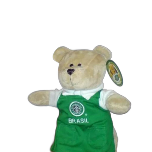 staff, stuffed, bear, wearing transparent PNG cut-out