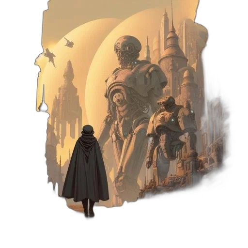 mask, concept art, comic book art, fantasy art transparent PNG cut-out