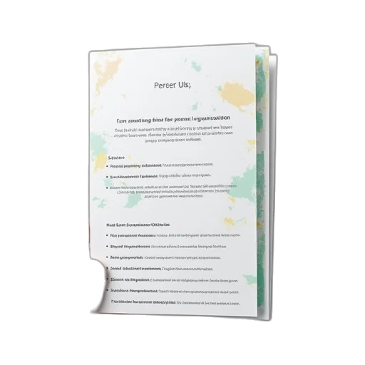presentation, pamphlet, regional, needs transparent PNG cut-out