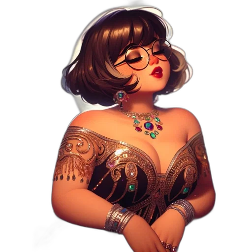 dress, jewelry, concept art, fantasy art transparent PNG cut-out