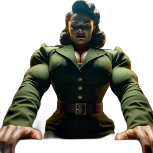 jacket, face, creature, weapon transparent PNG cut-out