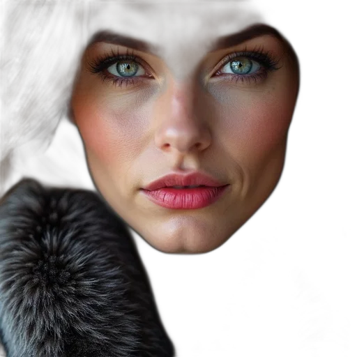 face, mask, hat, hair transparent PNG cut-out