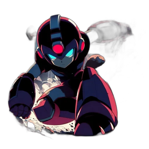 robot, mask, weapon, creature transparent PNG cut-out