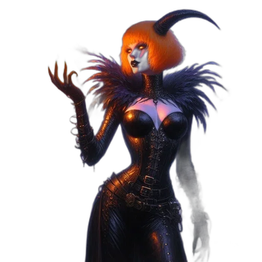 dress, concept art, fantasy art, comic book art transparent PNG cut-out