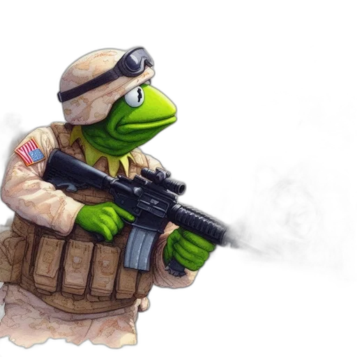weapon, animal, jacket, staff transparent PNG cut-out