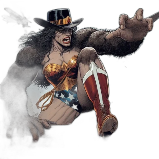 comic book art, concept art, fantasy art, imposing transparent PNG cut-out