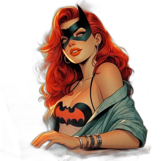 comic book art, concept art, fantasy art, cartoon transparent PNG cut-out
