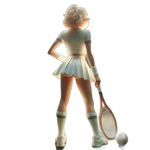dress, staff, 3d render, concept art transparent PNG cut-out