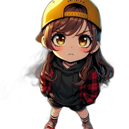 jacket, hat, anime, pixel art transparent PNG cut-out