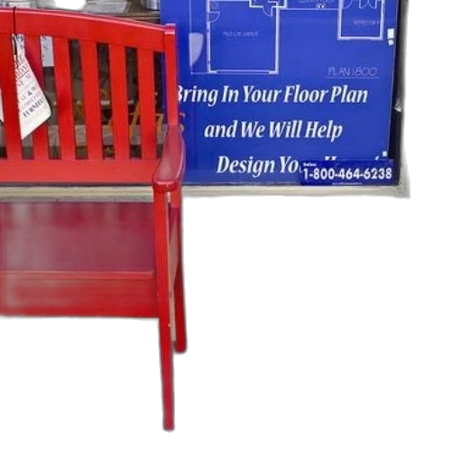 furniture, staff, red, bench transparent PNG cut-out