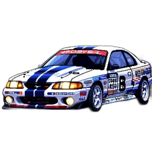 car, photorealistic, concept art, pixel art transparent PNG cut-out