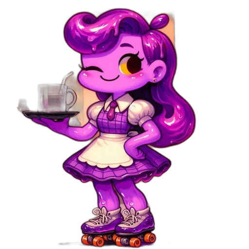 dress, staff, robot, weapon transparent PNG cut-out