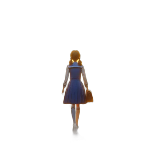 dress, robot, staff, creature transparent PNG cut-out