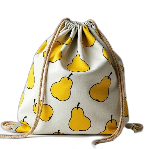 small, drawshow, bag, pear transparent PNG cut-out