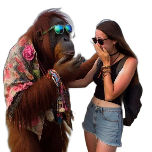 animal, creature, jacket, mask transparent PNG cut-out
