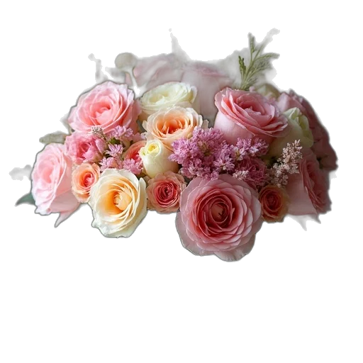flower, crown, jewelry, 3d render transparent PNG cut-out
