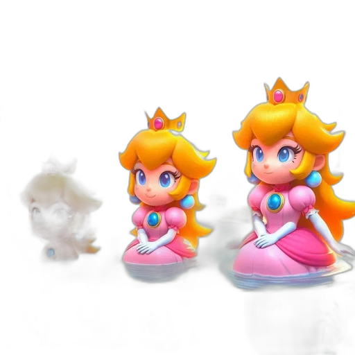 crown, 3d render, concept art, vaporwave transparent PNG cut-out