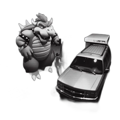 car, concept art, 3d render, night transparent PNG cut-out