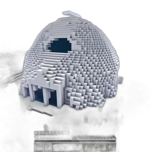 building, 3d render, concept art, pixel art transparent PNG cut-out