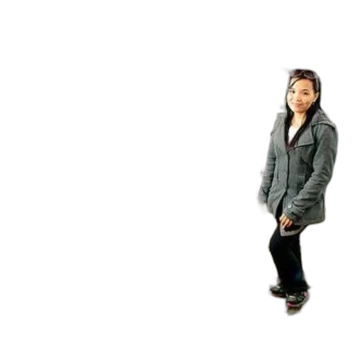 jacket, staff, creature, robot transparent PNG cut-out