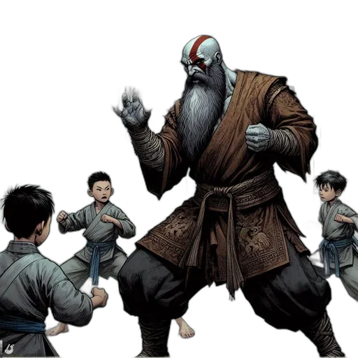 concept art, comic book art, fantasy art, elder transparent PNG cut-out