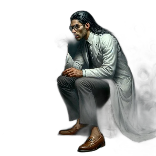 staff, creature, jacket, concept art transparent PNG cut-out