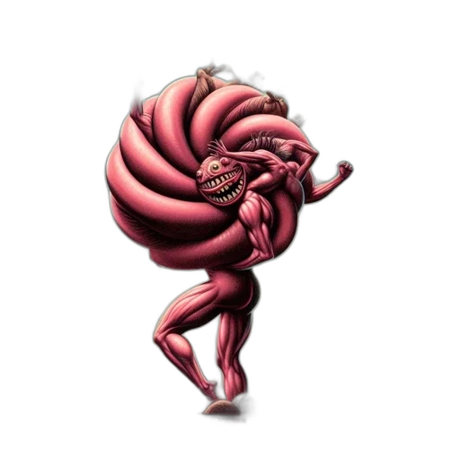 creature, hair, dragon, mask transparent PNG cut-out