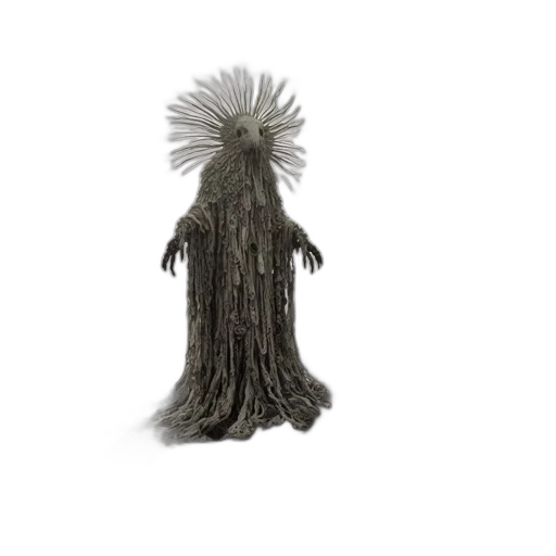 hair, tree, staff, dress transparent PNG cut-out
