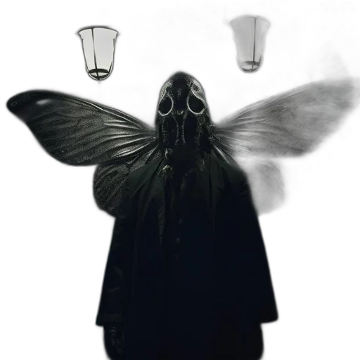 mask, creature, umbrella, staff transparent PNG cut-out