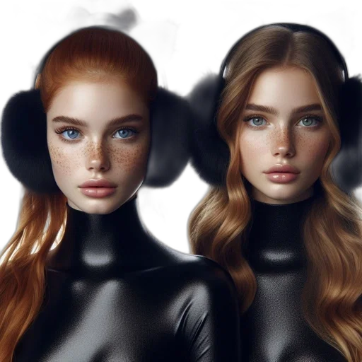 hair, mask, fantasy art, photorealistic transparent PNG cut-out