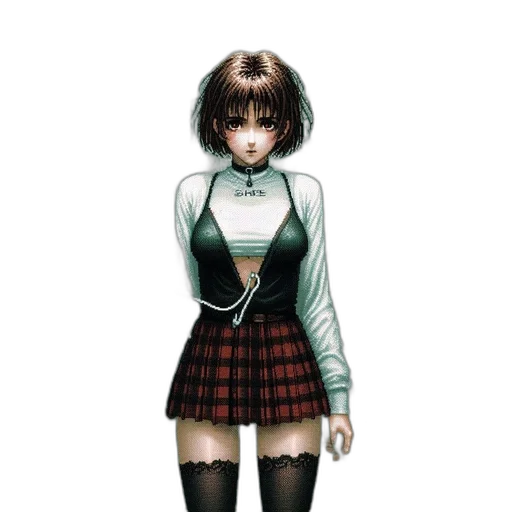 jacket, dress, staff, robot transparent PNG cut-out