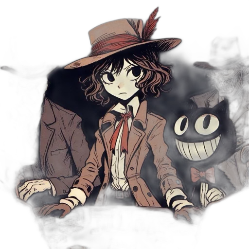 hat, mask, staff, jacket transparent PNG cut-out