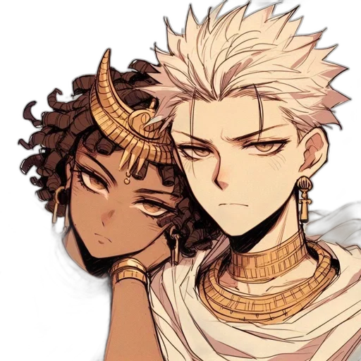crown, mask, staff, anime transparent PNG cut-out
