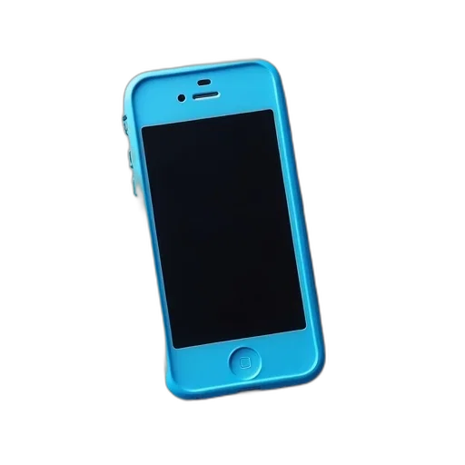 blue, iphone, black, screen transparent PNG cut-out