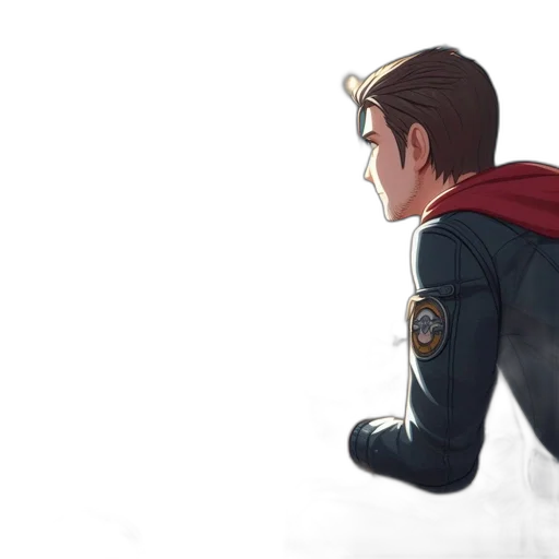 comic book art, concept art, cartoon, pixel art transparent PNG cut-out