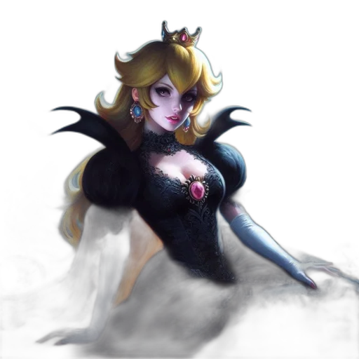 crown, dress, fantasy art, concept art transparent PNG cut-out