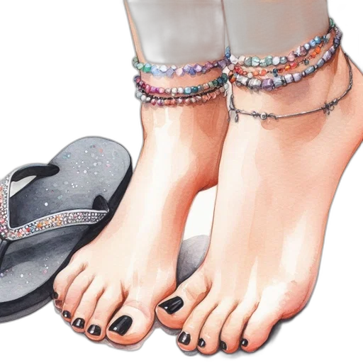 jewelry, shoes, photorealistic, 3d render transparent PNG cut-out
