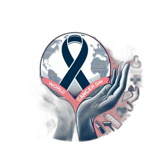 illustration, world, cancer, day transparent PNG cut-out