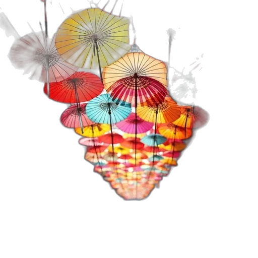 umbrella, hat, flower, mask transparent PNG cut-out