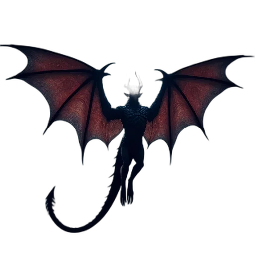 dragon, staff, creature, fantasy art transparent PNG cut-out