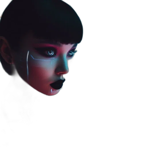 face, robot, mask, creature transparent PNG cut-out