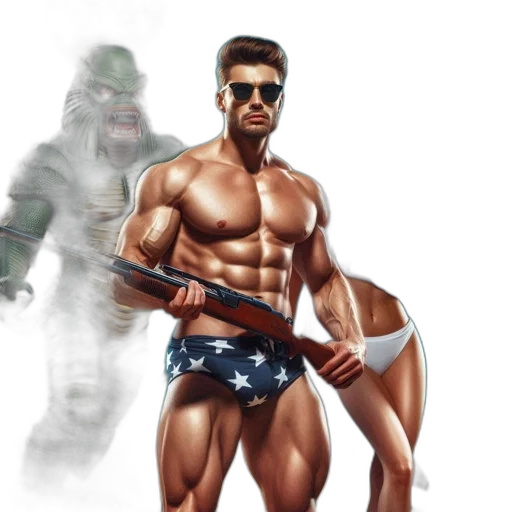 concept art, fantasy art, comic book art, pixel art transparent PNG cut-out